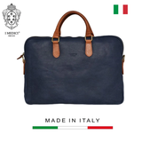 TÚI LAPTOP CALFSKIN 110 DL - Denim -  MEDICI OF FLORENCE - SẢN XUẤT THỦ CÔNG TẠI ITALIA