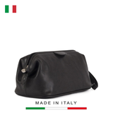 CLUTCH DA THẬT NAM MÀU ĐEN – GIANNI CONTI - SẢN XUẤT THỦ CÔNG TỪ ITALY