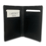 VÍ ĐỰNG THẺ DA CALFSKIN 028 - BLACK - MEDICI OF FLORENCE - NHẬP KHẨU CHÍNH HÃNG TỪ ITALIA