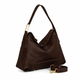 TÚI XÁCH NỮ DA THẬT MÀU NÂU ĐEN 4464597-28 – GIANNI CONTI - SẢN XUẤT THỦ CÔNG TẠI ITALY