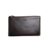 CLUTCH DA THẬT NAM MÀU NÂU ĐEN 582201-28 – GIANNI CONTI - SẢN XUẤT THỦ CÔNG TẠI ITALY