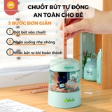 Bộ Họa Cụ, Dụng Cụ Học Tập Tự Động Cao Cấp 4 in 1 - Vẽ, Gọt, Tẩy, Hút Bụi - Mideer Electric Stationery