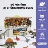 Mô hình khủng long mini cao su mềm Mideer Dinosaur Toys Set jurassic world T-rex spinosaurus