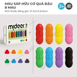 Pease Crayons Mideer - Bộ Sáp Màu Hình Quả Đậu Cho Bé Dễ Cầm Nắm