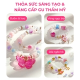 Hộp phụ kiện vòng cổ vòng tay DIY kèm charm Mideer Charm Bracelet Making Kit cho bé gái
