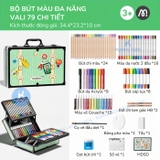 Vali bút màu nghệ sĩ 37 chi tiết