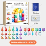Đồ Chơi Xếp Hình Nam Châm Ánh Sáng Colorful Magnetic Tiles Mideer