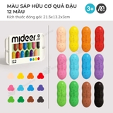Pease Crayons Mideer - Bộ Sáp Màu Hình Quả Đậu Cho Bé Dễ Cầm Nắm