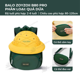 Balo đi học cho bé mầm non Zoyzoii Discovery series hat bag mã B80