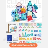 Đồ Chơi Xếp Hình Nam Châm Ánh Sáng Colorful Magnetic Tiles Mideer