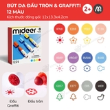 Bút màu dạ nước đầu tròn Mideer Round-tip Washable Marker