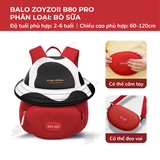 Balo đi học cho bé mầm non Zoyzoii Discovery series hat bag mã B80