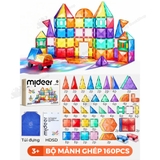 Đồ Chơi Xếp Hình Nam Châm Ánh Sáng Colorful Magnetic Tiles Mideer