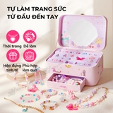 Hộp phụ kiện vòng cổ vòng tay DIY kèm charm Mideer Charm Bracelet Making Kit cho bé gái