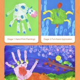 Mideer Finger Paint Waterproof Coat - Áo vẽ chống thấm nước 3+