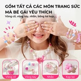 Hộp phụ kiện vòng cổ vòng tay DIY kèm charm Mideer Charm Bracelet Making Kit cho bé gái