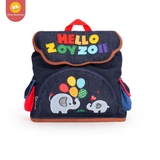 Balo mầm non cho bé Zoyzoii Exploe Denim bag mã B85