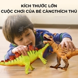 Mô Hình Khủng Long Kỷ Jurassic Size Lớn Cao Cấp, Tyrannosaurus Rex, Triceratops, Stegosaurus, Ankylosaurus