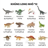 Mô hình khủng long mini cao su mềm Mideer Dinosaur Toys Set jurassic world T-rex spinosaurus