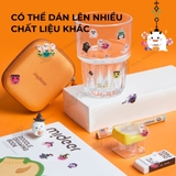 Hình xăm cho bé, dán móng tay phát sáng Mideer Halloween dress up sticker pack