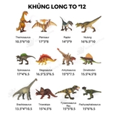 Mô hình khủng long mini cao su mềm Mideer Dinosaur Toys Set jurassic world T-rex spinosaurus
