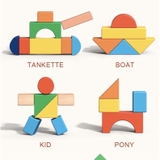 Đồ Chơi Gỗ Thông minh Creative Building Blocks Mideer