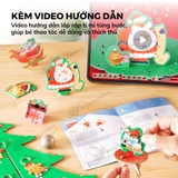 Xếp Hình Cây Thông Noel 3D Kèm Đèn Và Hộp Nhạc Phát Nhạc DIY Mideer: Quà Tặng Giáng Sinh Độc Đáo Cho Bé Yêu