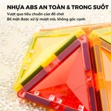 Đồ Chơi Xếp Hình Nam Châm Ánh Sáng Colorful Magnetic Tiles Mideer