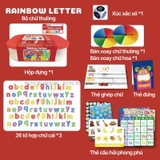 Đồ chơi Giúp Bé Làm Quen Chữ Cái, Tập Đánh Vần - Paico Rainbow Letters