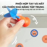 Phi tiêu cao su kèm sticker hồng tâm Mideer Suction Dart, Đồ chơi phi tiêu cho bé
