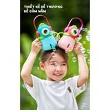 Máy Thổi Bong Bóng Tự Động Kèm Pin Và Dây Đeo Cho Bé - Monster Bubbles Mideer