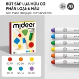 Bút màu sáp hữu cơ kèm quai xách - Mideer Silky Crayon