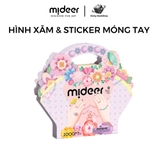 Hình xăm, sticker dán móng tay cho bé gái Mideer Garden Fairy Dress Up Sticker Pack 1000 miếng