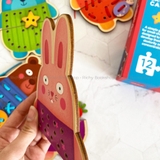 Đồ Chơi Thủ Công Montessories Nối Hình Động Vật - Animal Threading Game