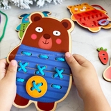 Đồ Chơi Thủ Công Montessories Nối Hình Động Vật - Animal Threading Game