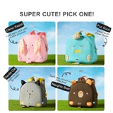 Balo Cặp Hình Thú 3D Cho Bé Từ 2-6 Tuổi - Mideer Kid Backpack
