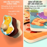 Bảng Ghép Hình Núm Gỗ Cao Cấp Cho Bé - Mideer Wooden Peg Puzzles