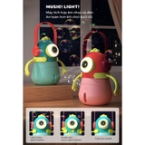 Máy Thổi Bong Bóng Tự Động Kèm Pin Và Dây Đeo Cho Bé - Monster Bubbles Mideer