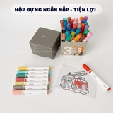 Hộp Bút Dạ Màu Nước An Toàn cho bé Washable Marker MIDEER
