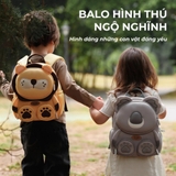 Balo cho bé Zoyzoii mã B38 hình thú ngộ nghĩnh - Zoyzoii B38 Forest animal backpack