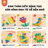 Đồ Chơi Xếp Hình Gỗ Nam Châm Hình Học Mideer Magnetic Geometry Blocks 250pcs Tặng Kèm Bảng Từ Tính