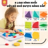 Đồ Chơi Xếp Hình Gỗ Nam Châm Hình Học Mideer Magnetic Geometry Blocks 250pcs Tặng Kèm Bảng Từ Tính