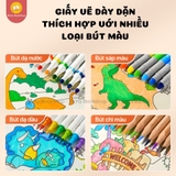 Cuộn tranh tô màu dán tường khổng lồ 4m*40cm Mideer Adhesive Colouring Scroll