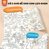 Cuộn tranh tô màu dán tường khổng lồ 4m*40cm Mideer Adhesive Colouring Scroll
