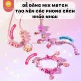 Vòng tay cho bé gái kèm charm lắc tay Mideer Girls Power Lacing Beads Fantastic Garden Hộp quà tặng