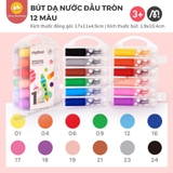 Bút màu dạ nước đầu tròn Mideer Round-tip Washable Marker