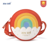 Túi đeo chéo bằng vải SBR cao cấp hình tròn cho bé chính hãng Zoyzoii Kid's Messenger Bag mã B29