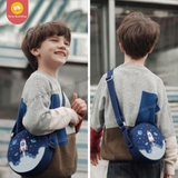 Túi đeo chéo bằng vải SBR cao cấp hình tròn cho bé chính hãng Zoyzoii Kid's Messenger Bag mã B29