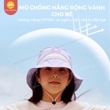 Mũ chống nắng rộng vành chống tia UV cho bé Zoyzoii Large Brim Sun Hat mã B62