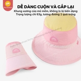 Mũ chống nắng rộng vành chống tia UV cho bé Zoyzoii Large Brim Sun Hat mã B62